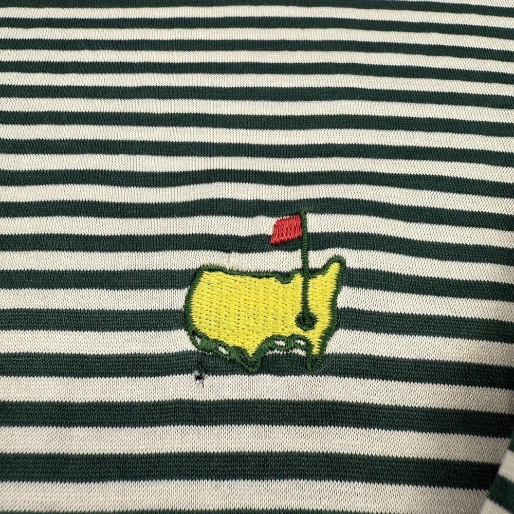Vintage Masters Amen Corner Polo Shirt XL Green Stripe Bobby Jones Augusta Golf - Picture 5 of 13
